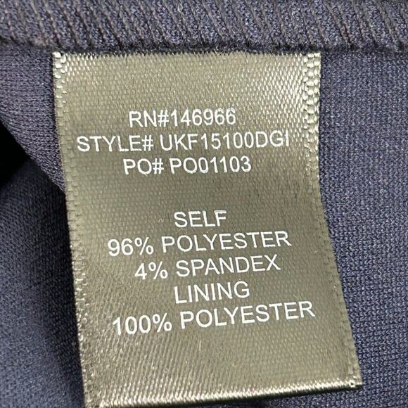 Crystal Doll Navy Ruffle Wrap Romper Spaghetti Strap Zip Back Size M Medium - Picture 7 of 12